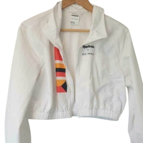 Reebok X Gigi Hadid rare crop track jacket size M EUC measurements in pics - Picture 6 of 6